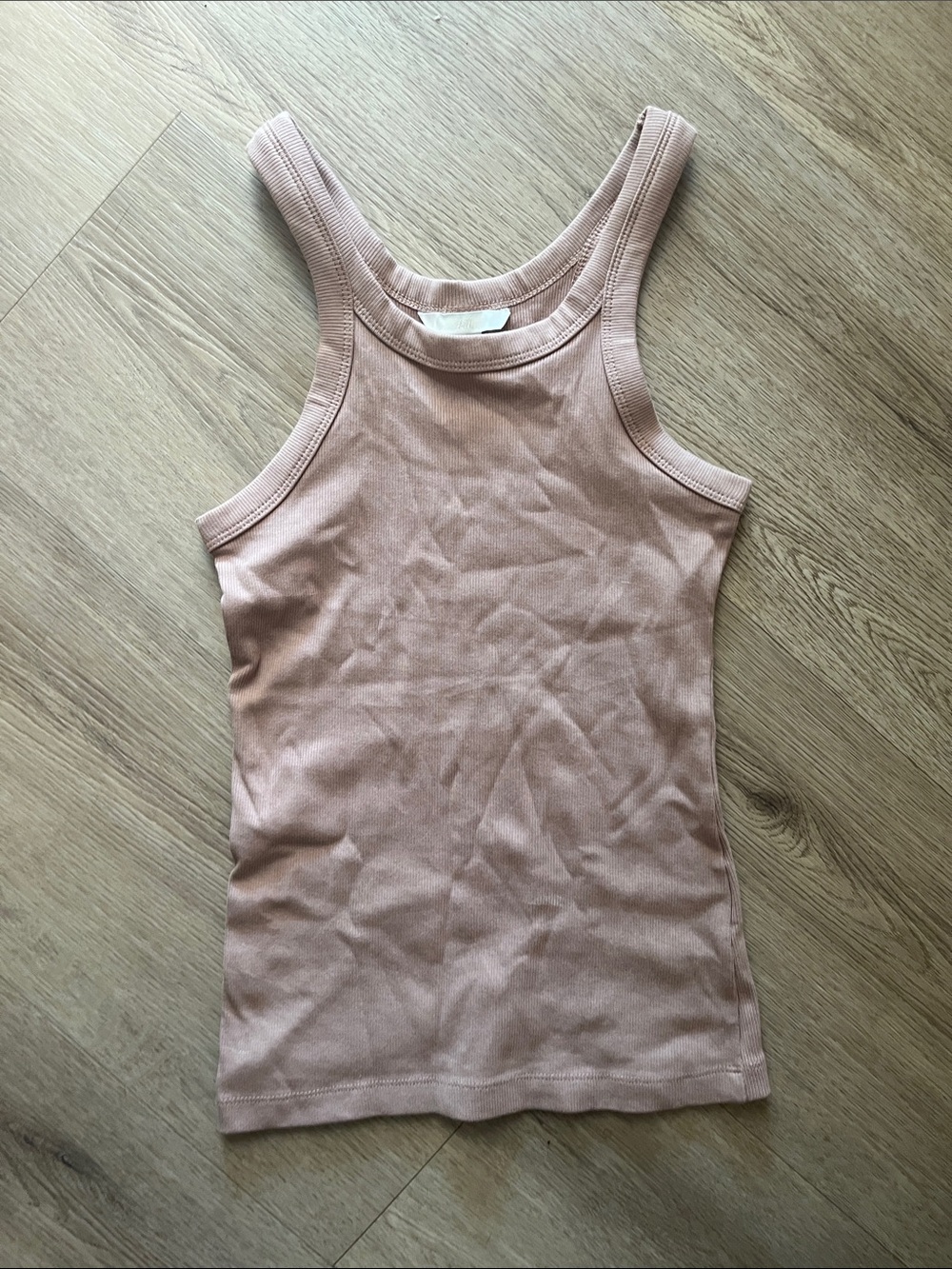 H&M Blush Ribbed Tank Top